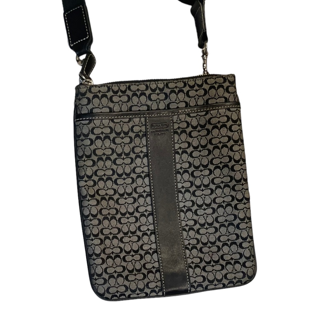 Vintage Coach Signature Swingpack Crossbody Messenger Bag Purse